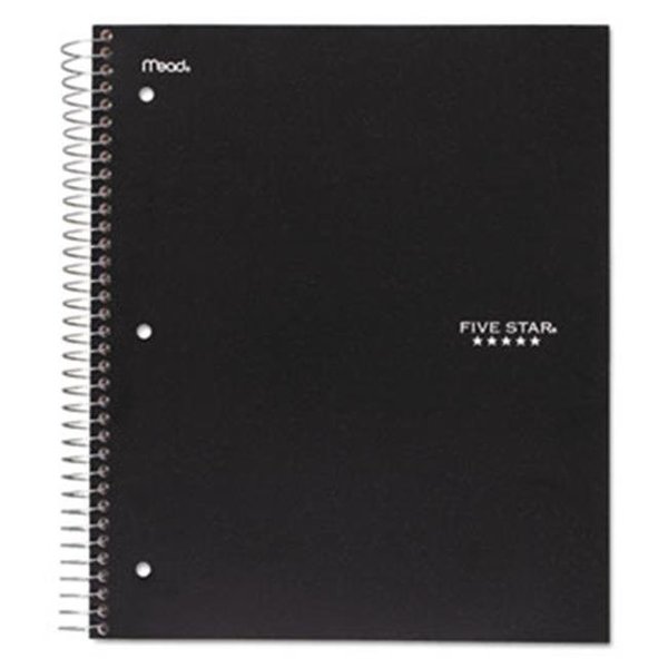 Coolcrafts 1 Subject Wirebound College Notebook - Black CO292069